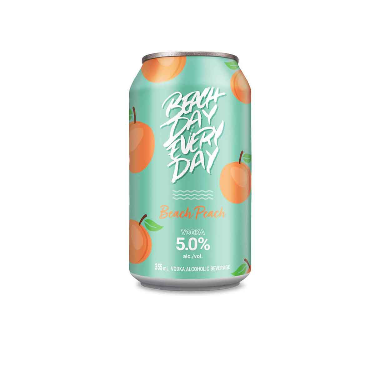 TAG Liquor Stores BC-Beach Day Every Day Peach 6 Pack Cans