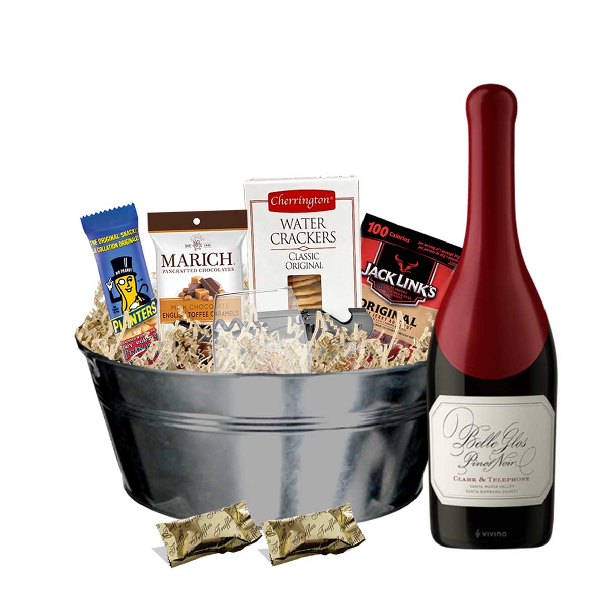TAG Liquor Stores BC - Belle Glos Clark & Telephone Pinot Noir 750ml Gift Basket