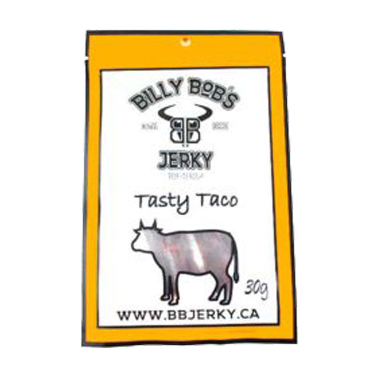 TAG Liquor Stores BC - Billy Bob's Spicy Taco Beef Jerky 30 gram Bag