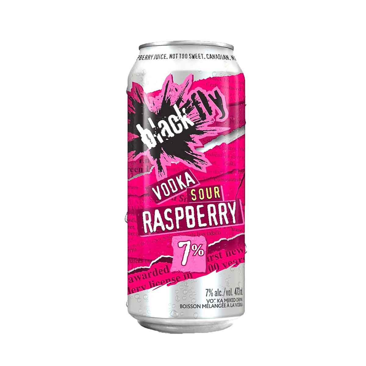 TAG Liquor Stores BC-Black Fly Vodka Sour Raspberry 473ml Single Can