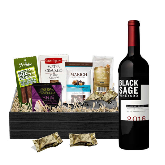 TAG Liquor Stores BC - Black Sage Cabernet Franc 750ml Gift Basket