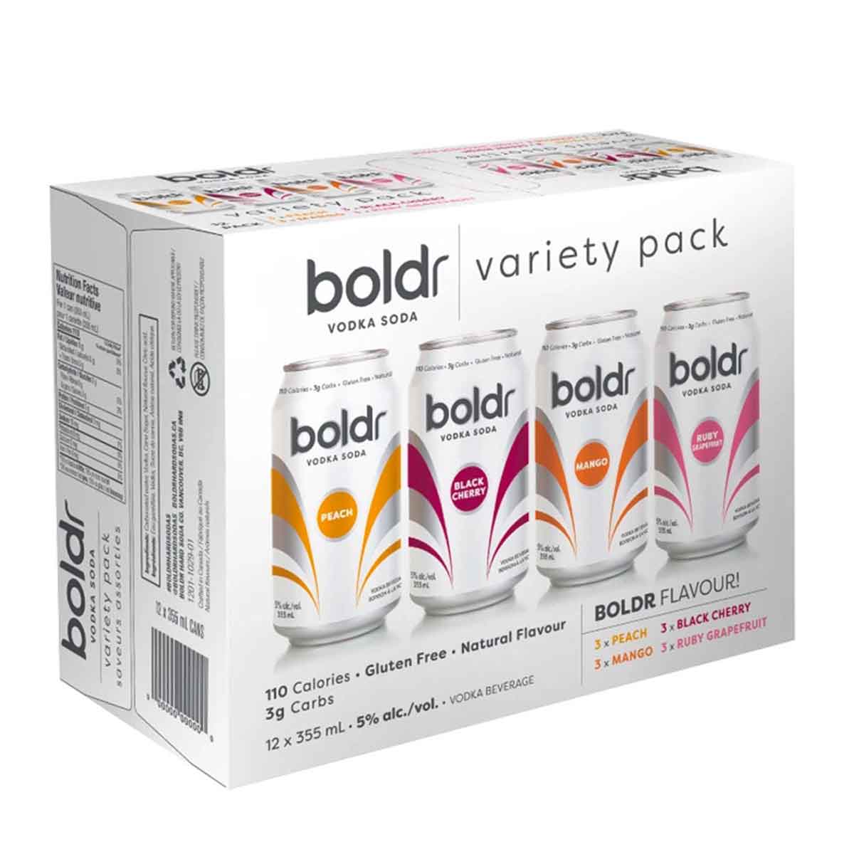 TAG Liquor Stores BC-Boldr Vodka Soda Mixer Pack 12 Cans