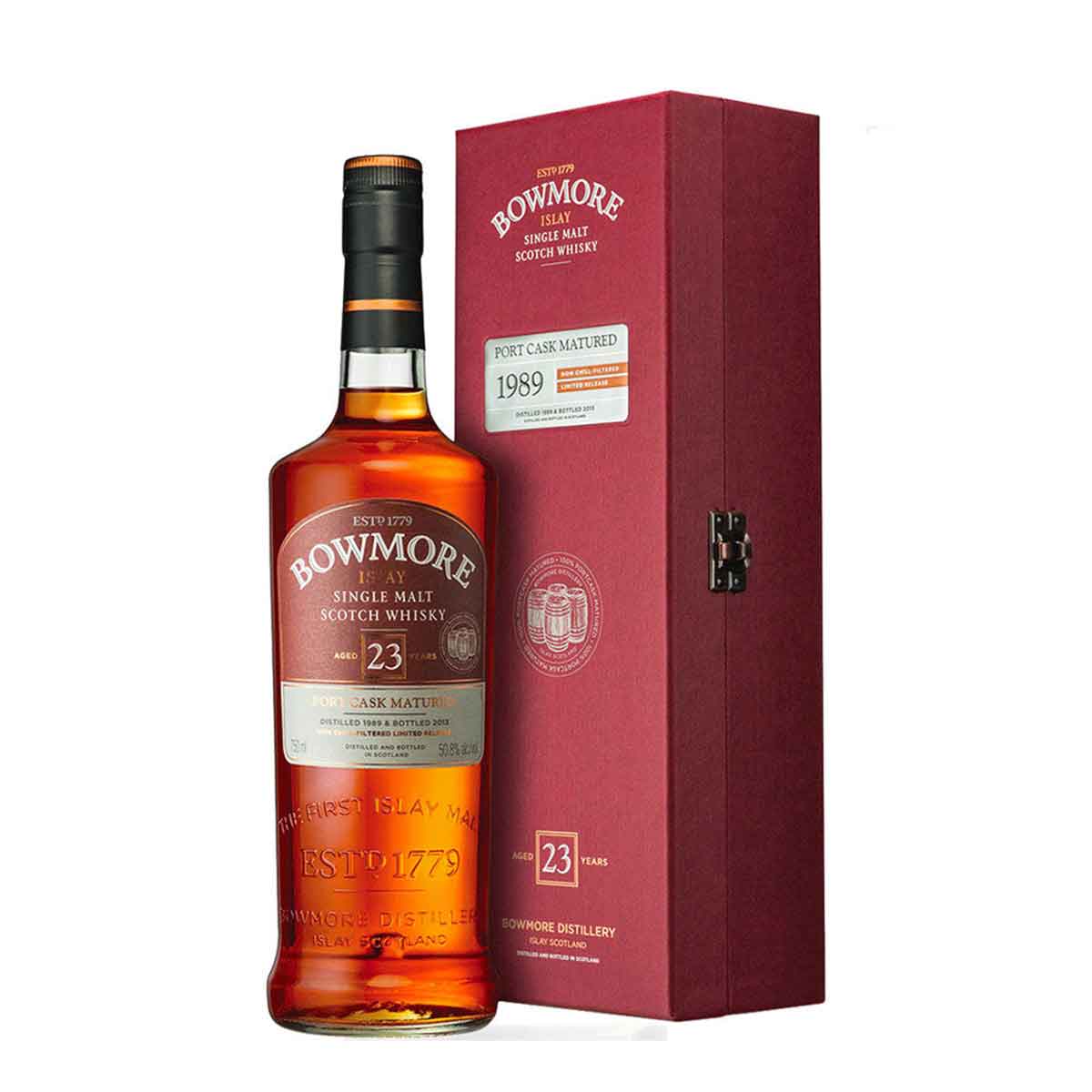 TAG Liquor Stores BC-Bowmore 23 Year Old Port Cask Matured Single Malt Scotch Whisky 750ml
