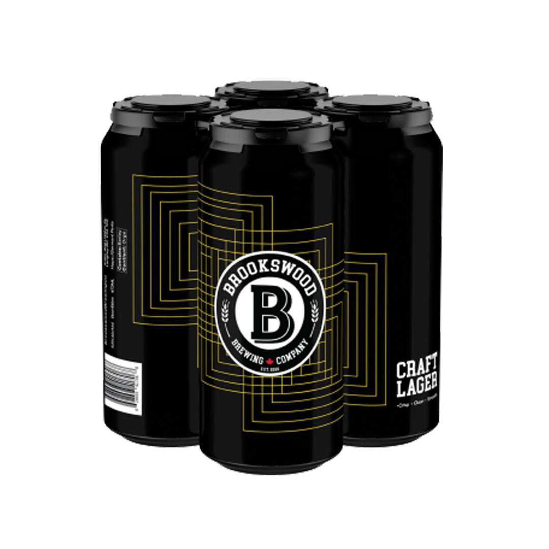 TAG Liquor Stores BC - Brookswood Brewing Co. Craft Lager 4 Pack Cans