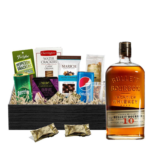 TAG Liquor Stores BC - Bulleit 10 Year Bourbon Whiskey 750ml Gift Basket