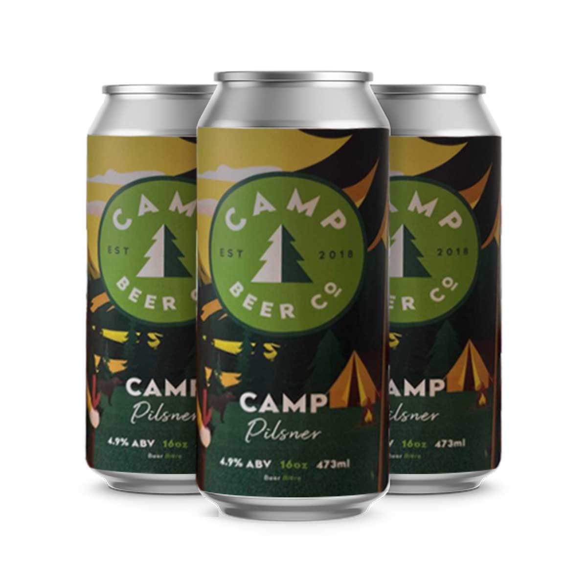 TAG Liquor Stores Delivery - Camp Beer Co. Pilsner 4 Pack Cans