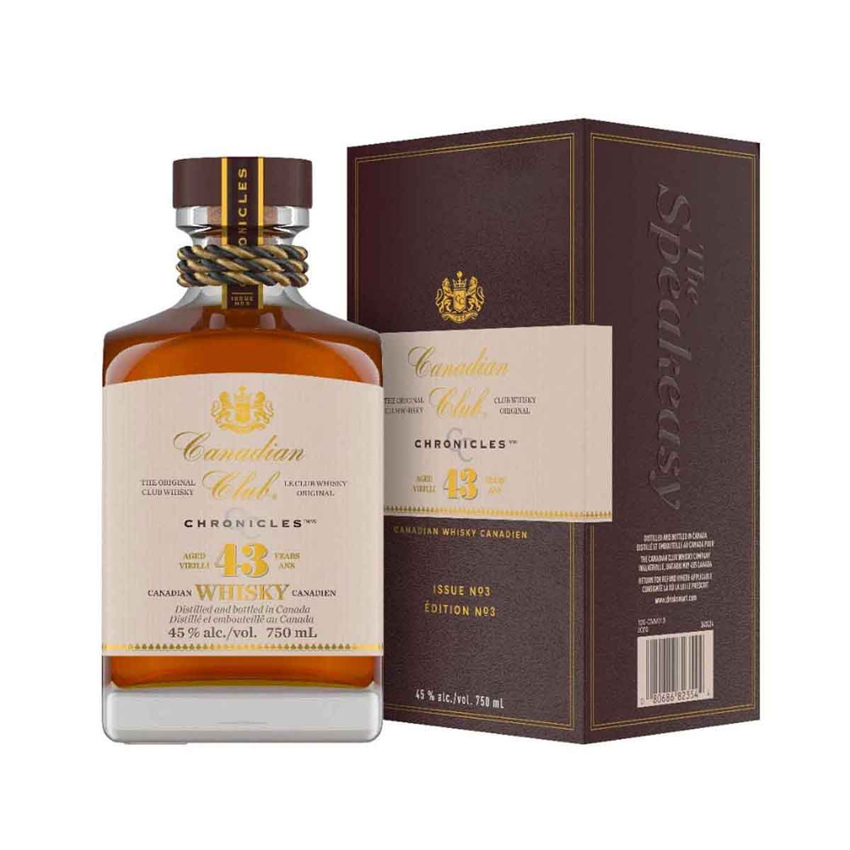 TAG Liquor Stores BC-Canadian Club Chronicles 43 Year Old Whisky 750ml