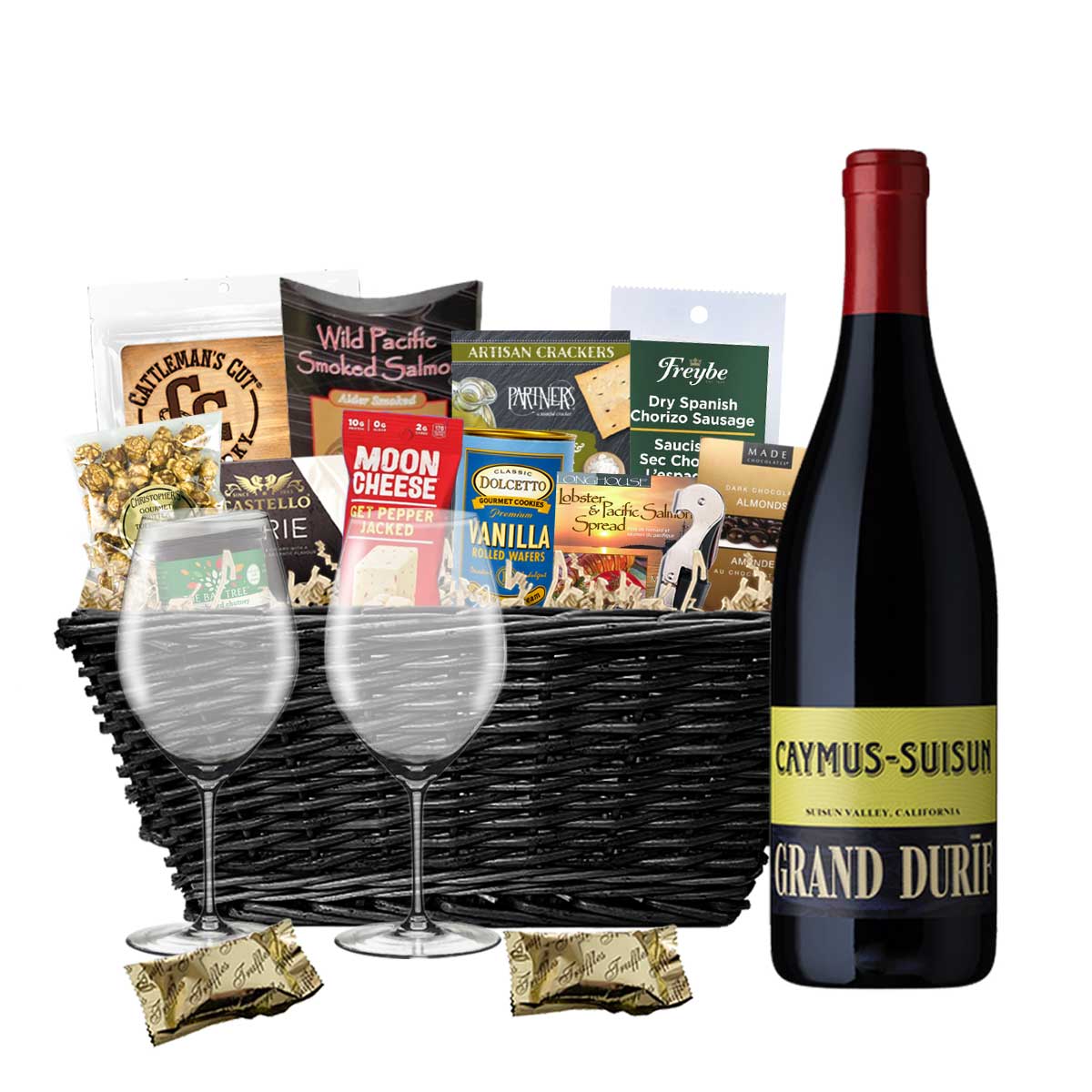 TAG Liquor Stores BC - Caymus-Suisun Grand Durif 750ml Gift Basket