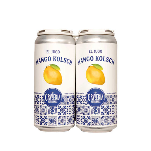 TAG Liquor Stores Delivery - La Cerveceria Astilleros El Jugo Mango Kolsch 4 Pack Cans