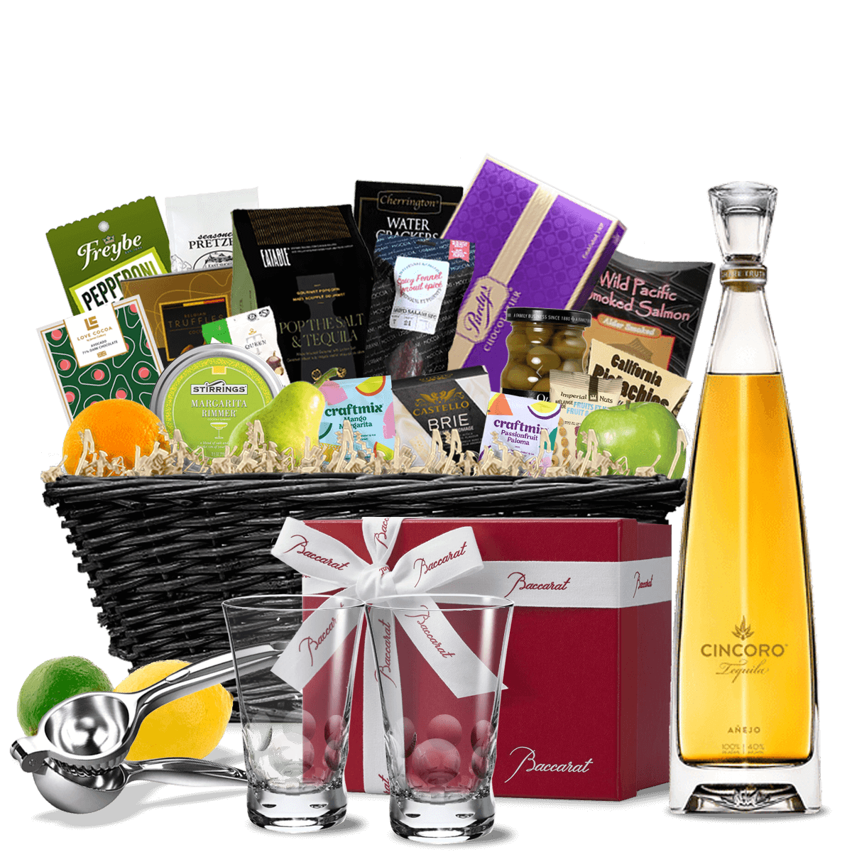 TAG Liquor Stores BC - Cincoro Anejo Tequila Ultra Luxe Gift Basket