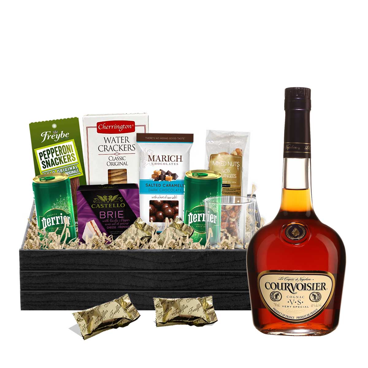 TAG Liquor Stores BC - Courvoisier VS Cognac 750ml Gift Basket