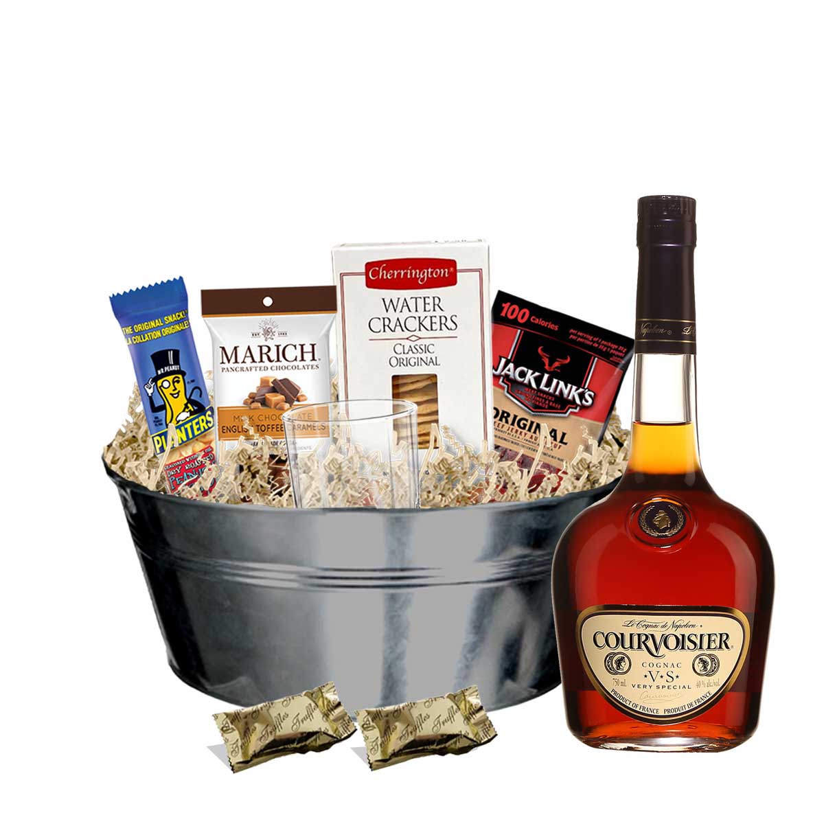 TAG Liquor Stores BC - Courvoisier VS Cognac 750ml Gift Basket