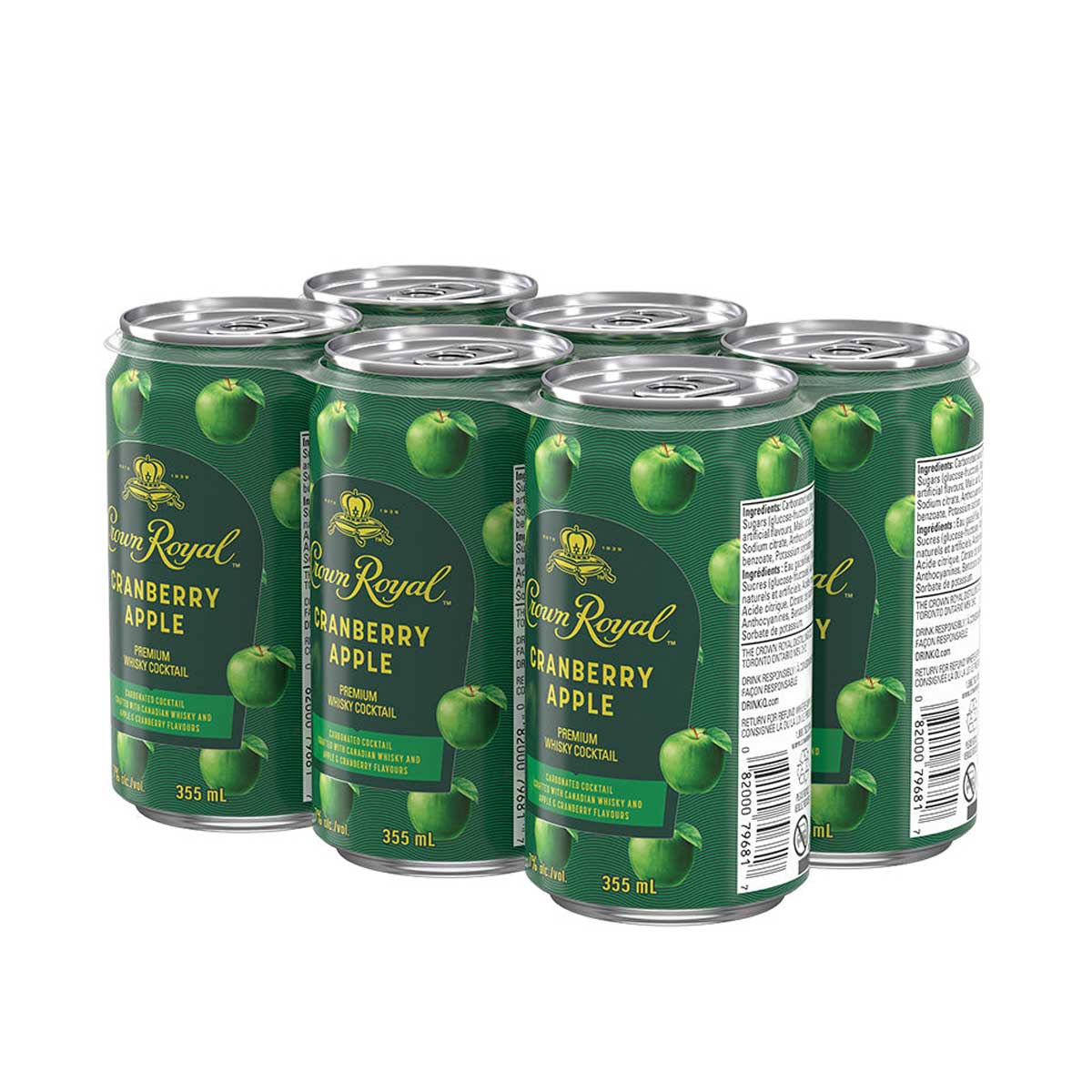 TAG Liquor Stores BC-CROWN ROYAL CRANBERRY APPLE 6 CANS