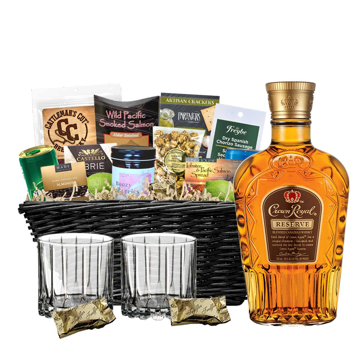 TAG Liquor Stores BC - Crown Royal Special Reserve Whiskey 750ml Gift Basket