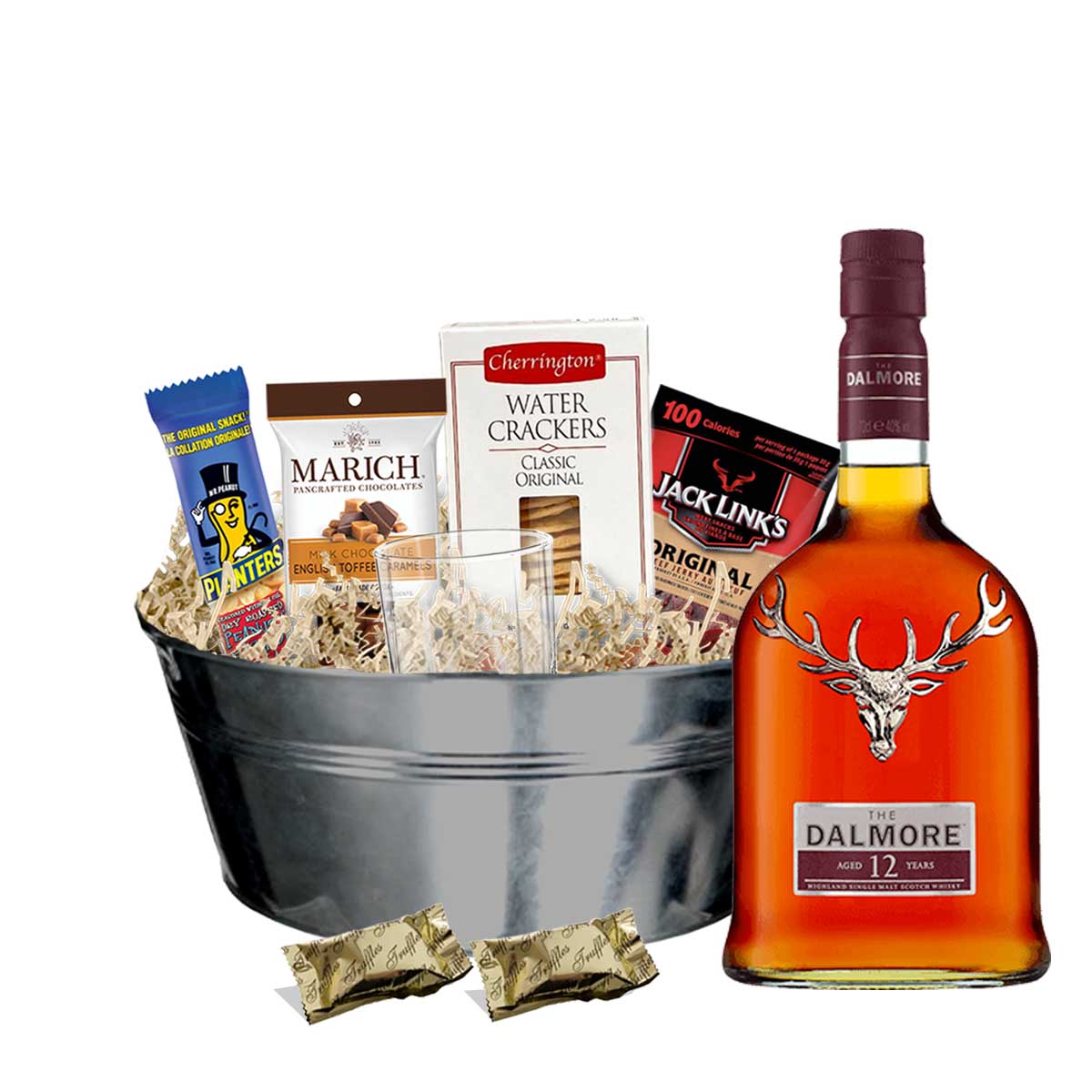 TAG Liquor Stores BC - Dalmore 12 Year Old Scotch Whisky 750ml Gift Basket
