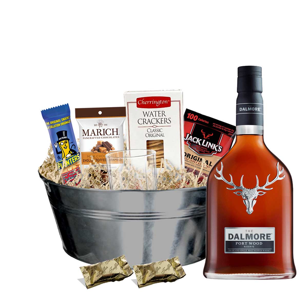 TAG Liquor Stores BC - Dalmore Port Wood Reserve Scotch Whisky 750ml Gift Basket