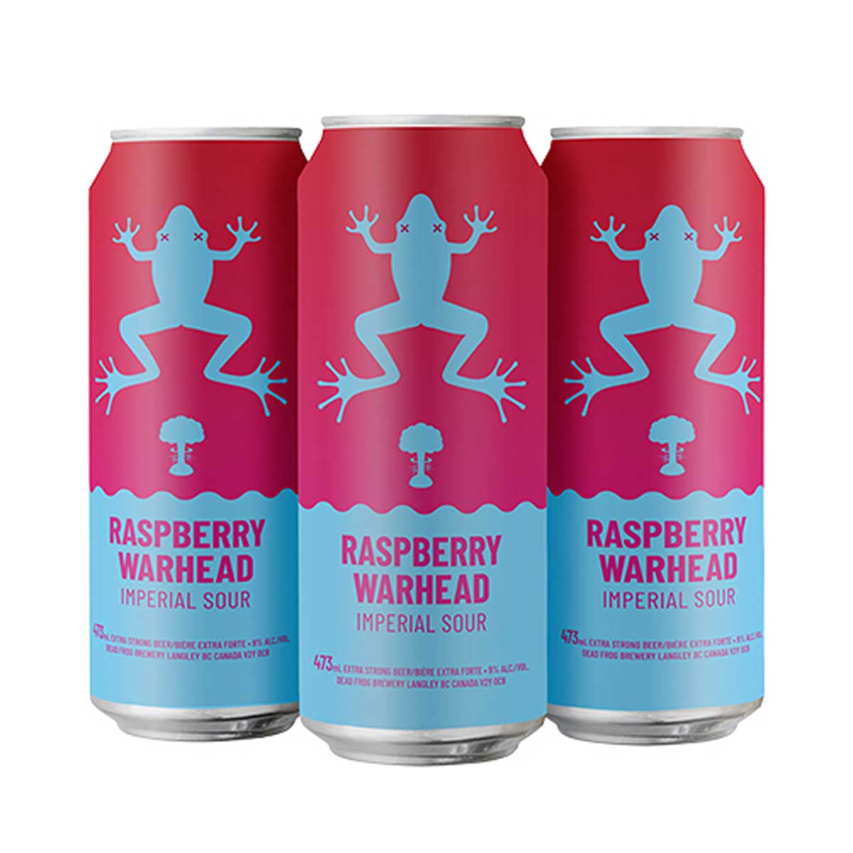 TAG Liquor Stores BC - Dead Frog Raspberry Warhead Imperial Sour 4 Pack Cans