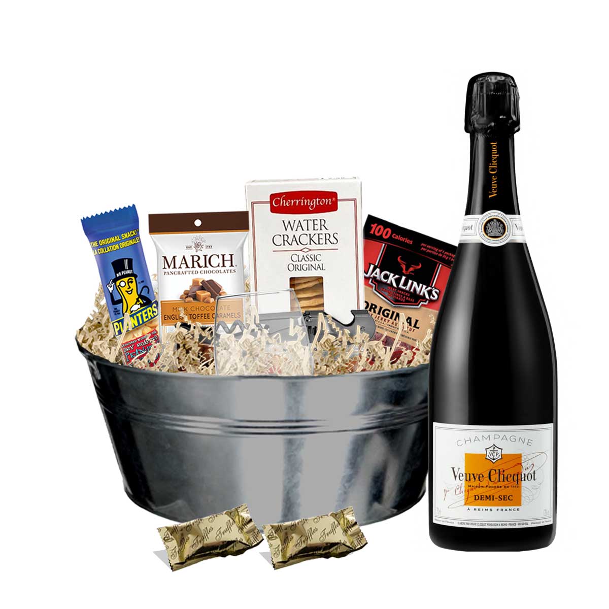 TAG Liquor Stores Delivery - Veuve Clicquot Demi Sec Champagne 750ml Gift Basket