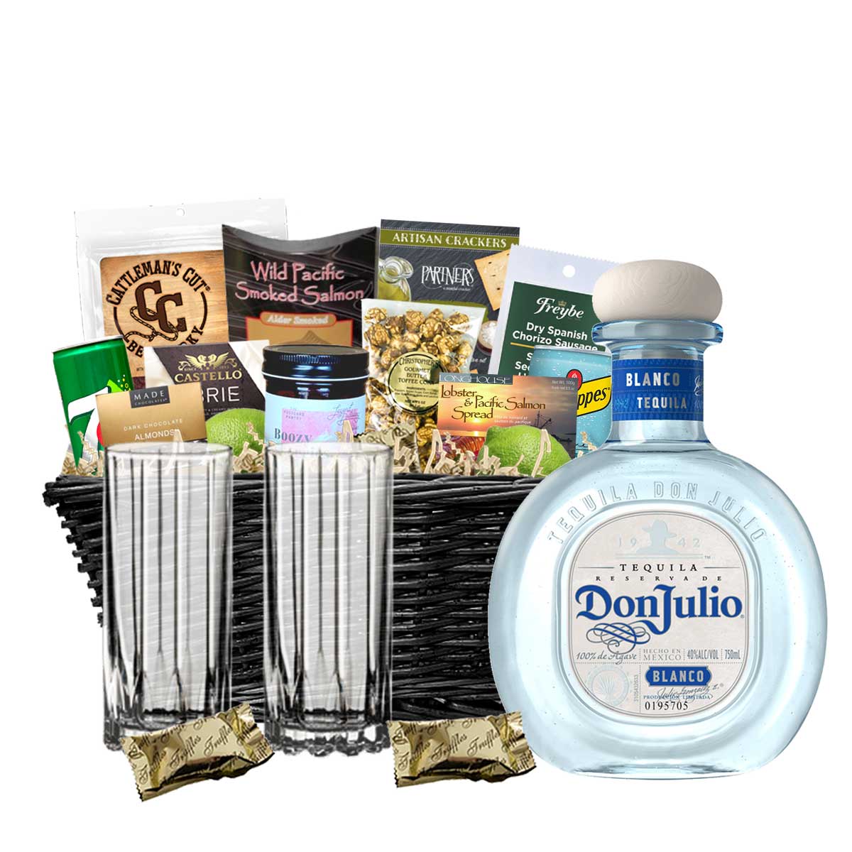 TAG Liquor Stores BC - Don Julio Blanco Tequila 750ml Gift Basket