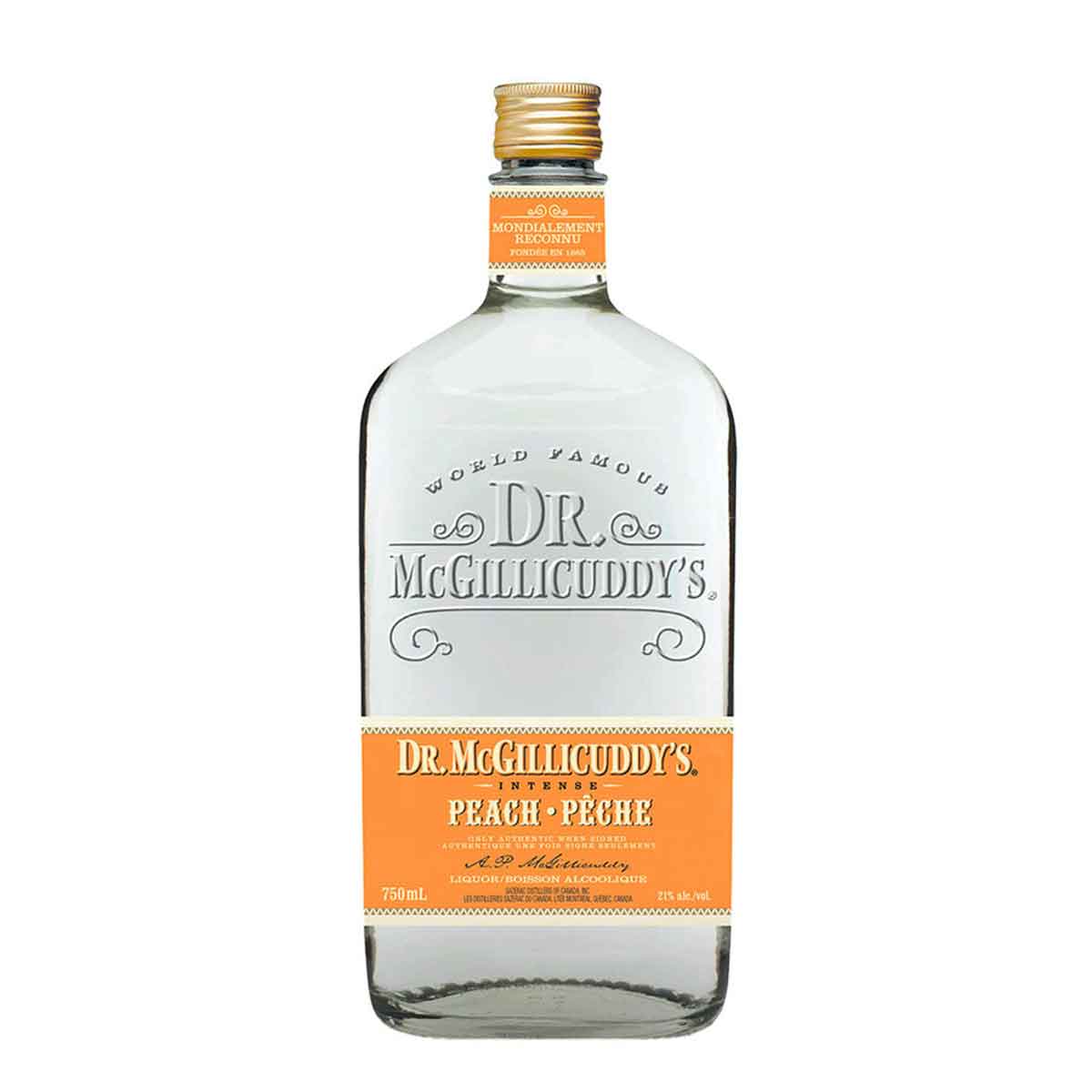 TAG Liquor Stores BC-Dr. McGillicuddy's Intense Peach Schnapps 750ML