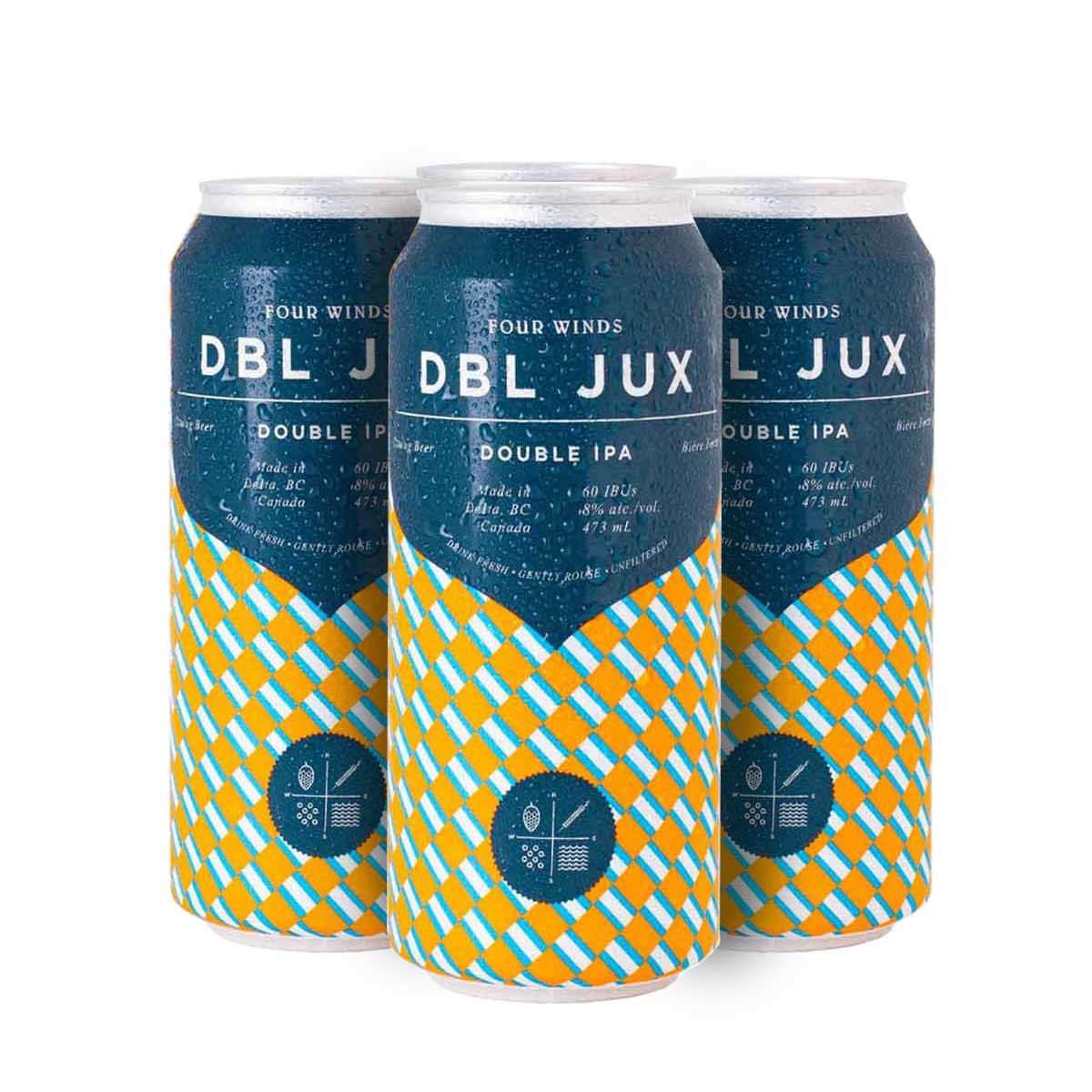 TAG Liquor Stores BC-FOUR WINDS- DBL JUX 4 PACK TALL CANS