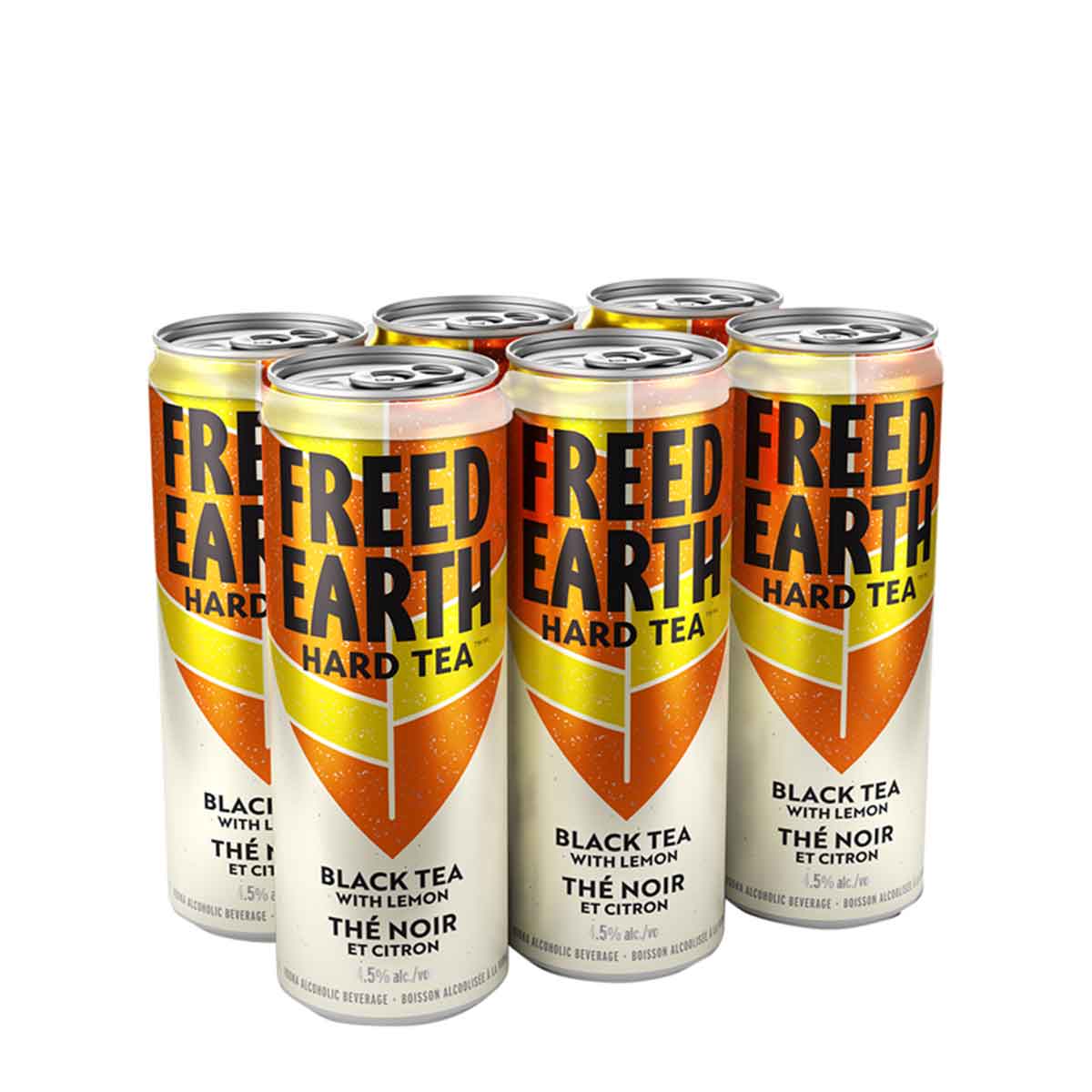 TAG Liquor Stores BC-FREED EARTH BLACK TEA WITH LEMON 6 CAN