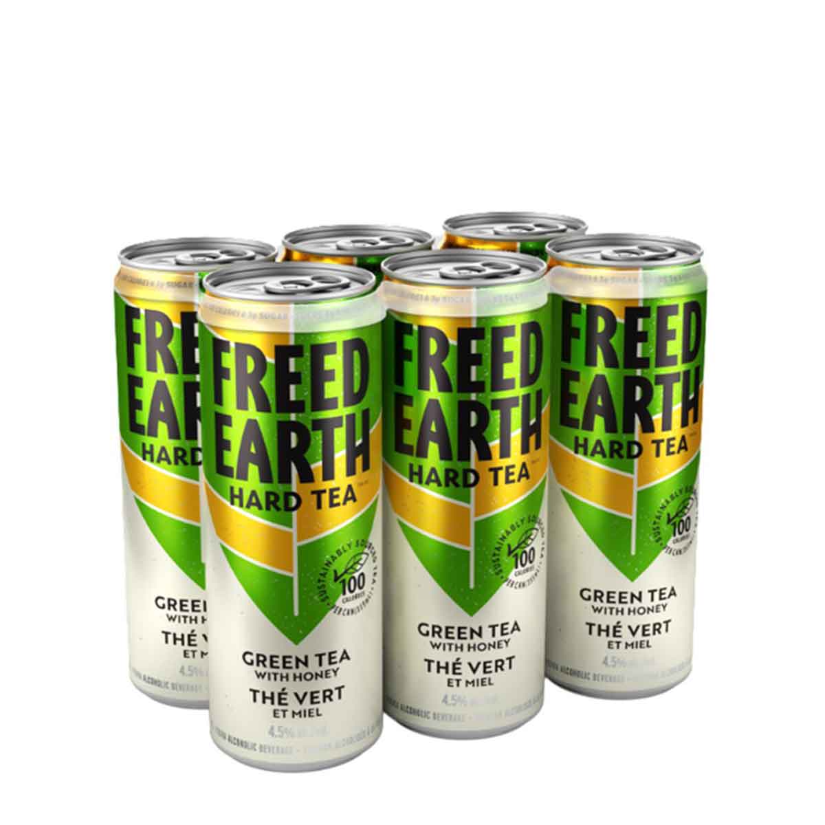 TAG Liquor Stores BC-FREED EARTH GREEN TEA WITH HONEY 6 CAN
