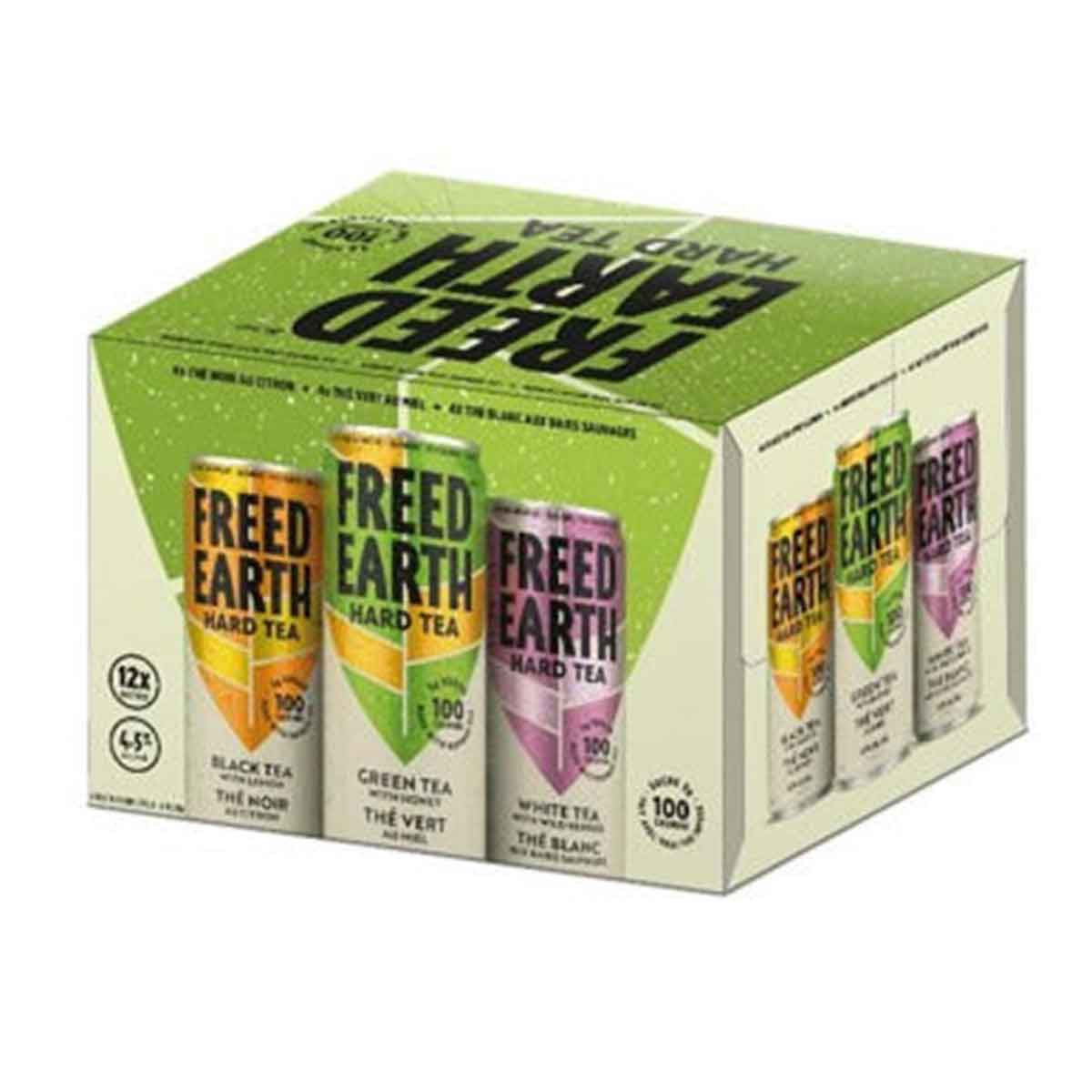 TAG Liquor Stores BC-FREED EARTH HARD TEA VARIETY PACK 12 CANS