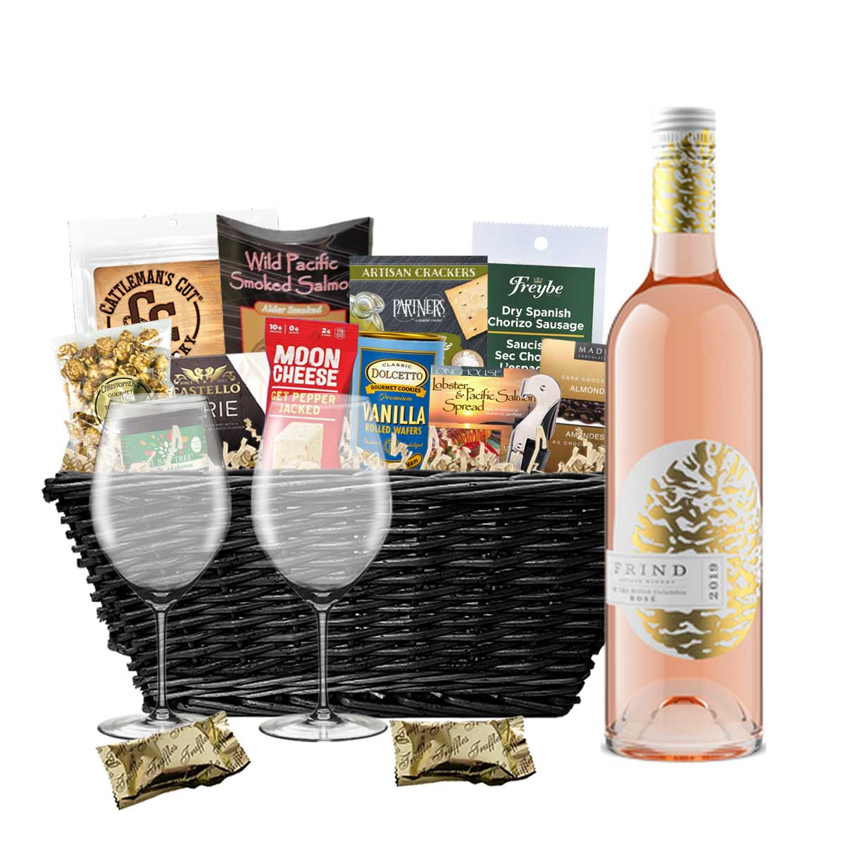 TAG Liquor Stores BC - Frind Estate Winery Rosé 750ml Gift Basket