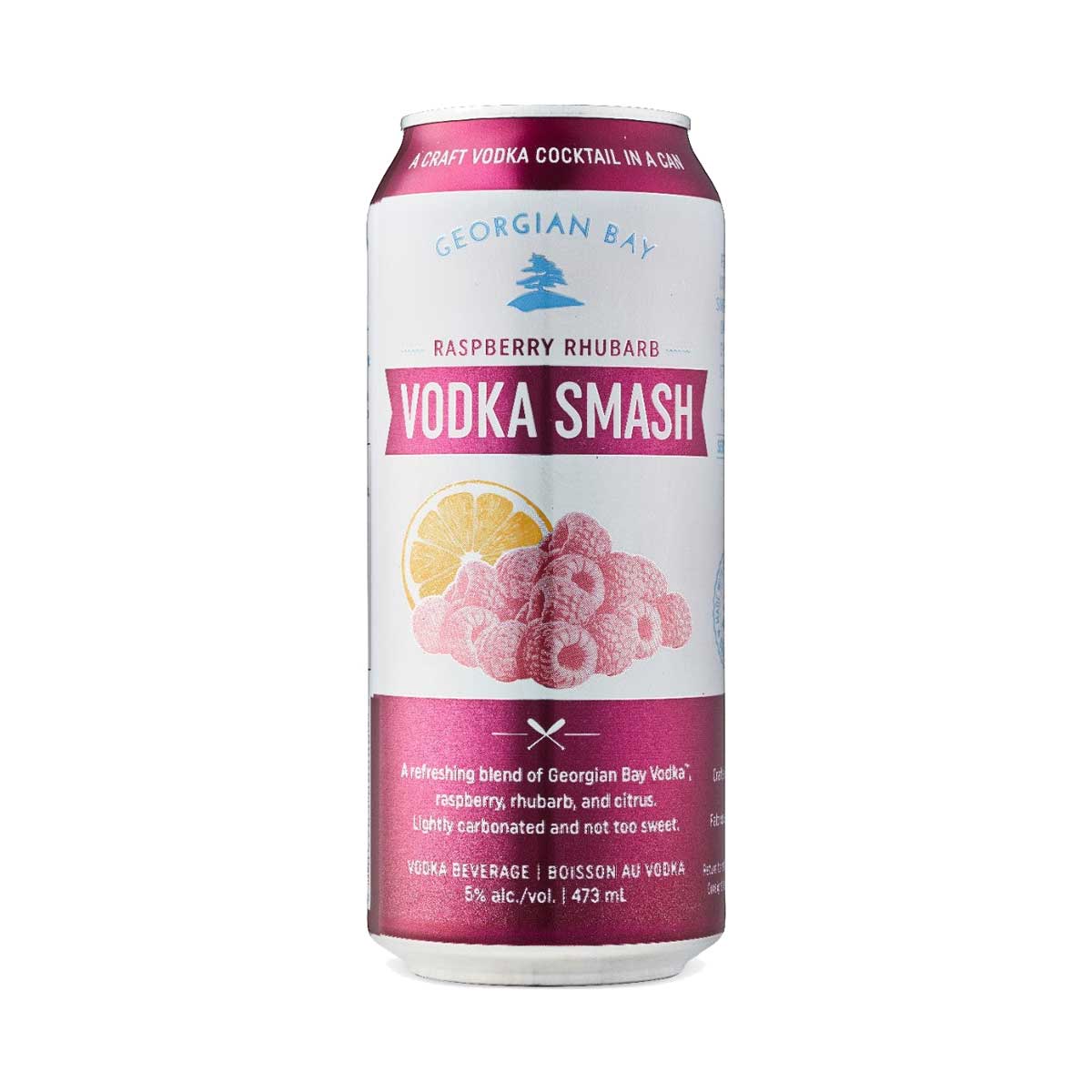 TAG Liquor Stores BC-Georgian Bay Raspberry Rhubarb Vodka Smash 473ml