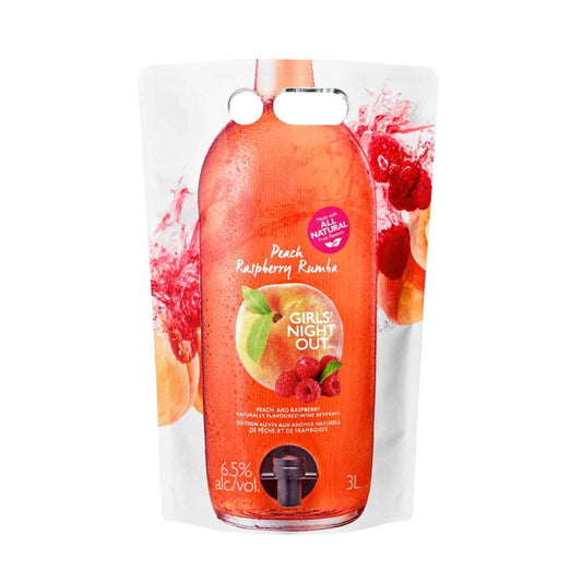 TAG Liquor Stores BC-GIRLS NIGHT OUT PEACH RASPBERRY RUMBA POUCH 3L