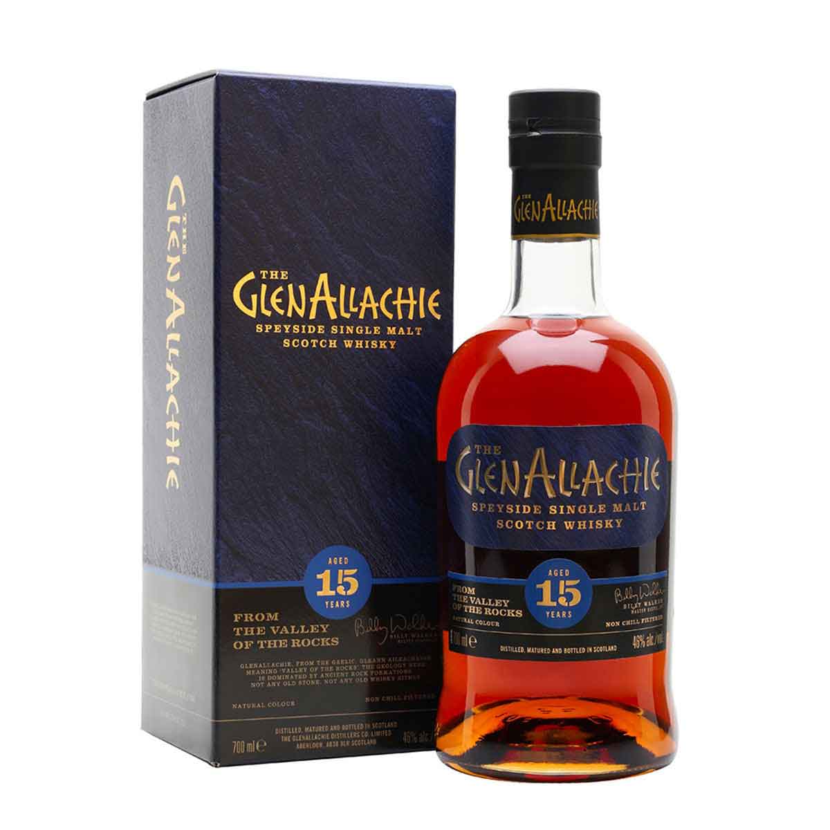 TAG Liquor Stores BC-GLENALLACHIE 15 YEAR SINGLE MALT SCOTCH WHISKY 700ML