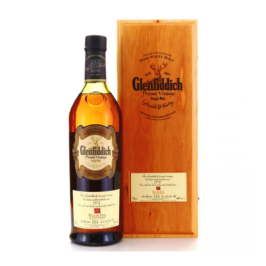 TAG Liquor Stores Delivery - Glenfiddich 1974 Private Vintage #41 Willow Park Wine's & Spirits Bottle No. 153