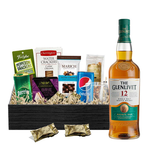 TAG Liquor Stores BC - Glenlivet 12 Year Old Single Malt Scotch Whisky 750ml Gift Basket