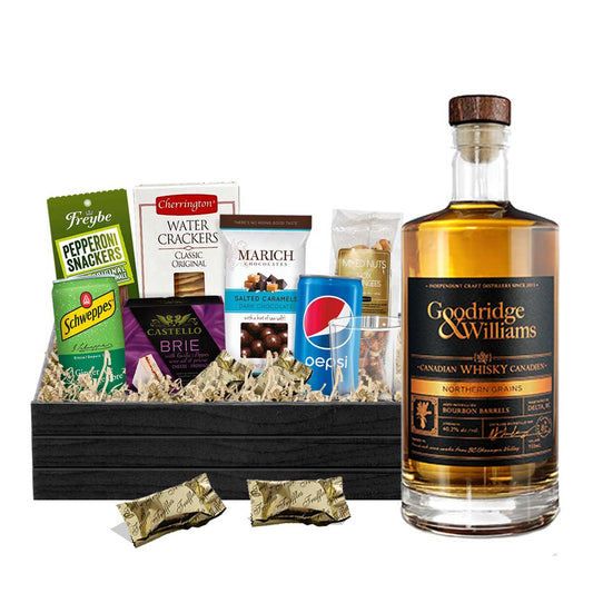 TAG Liquor Stores BC - Goodridge & Williams Northern Grains Canadian Whisky 750ml Gift Basket