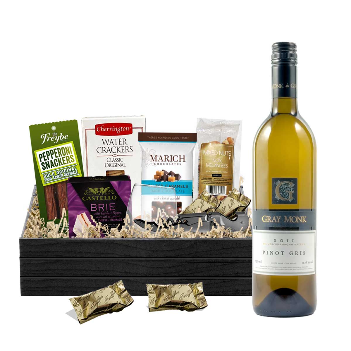 TAG Liquor Stores BC - Gray Monk Estate Winery Pinot Gris 750ml Gift Basket