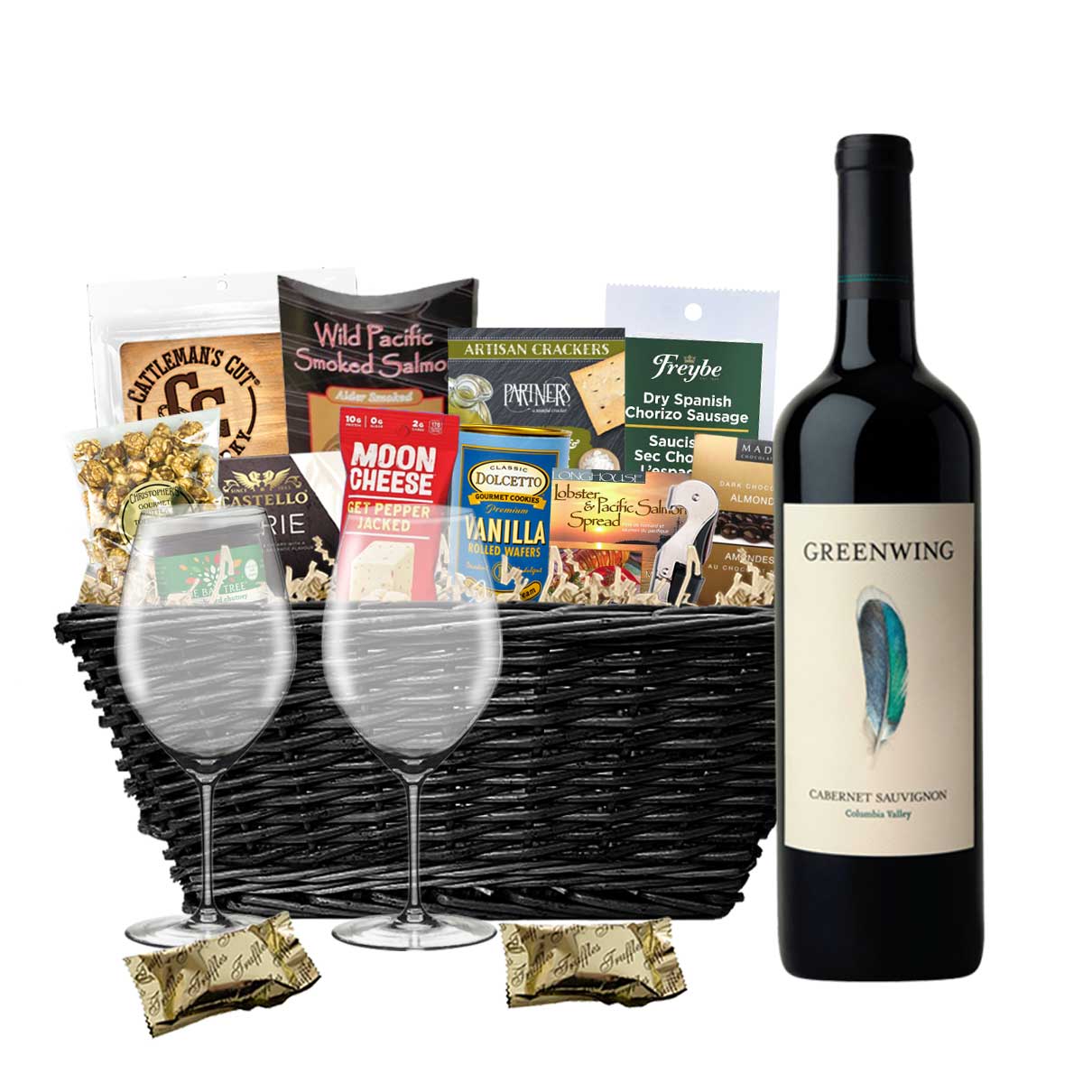 TAG Liquor Stores BC - Greenwing Cabernet Sauvignon 750ml Gift Basket