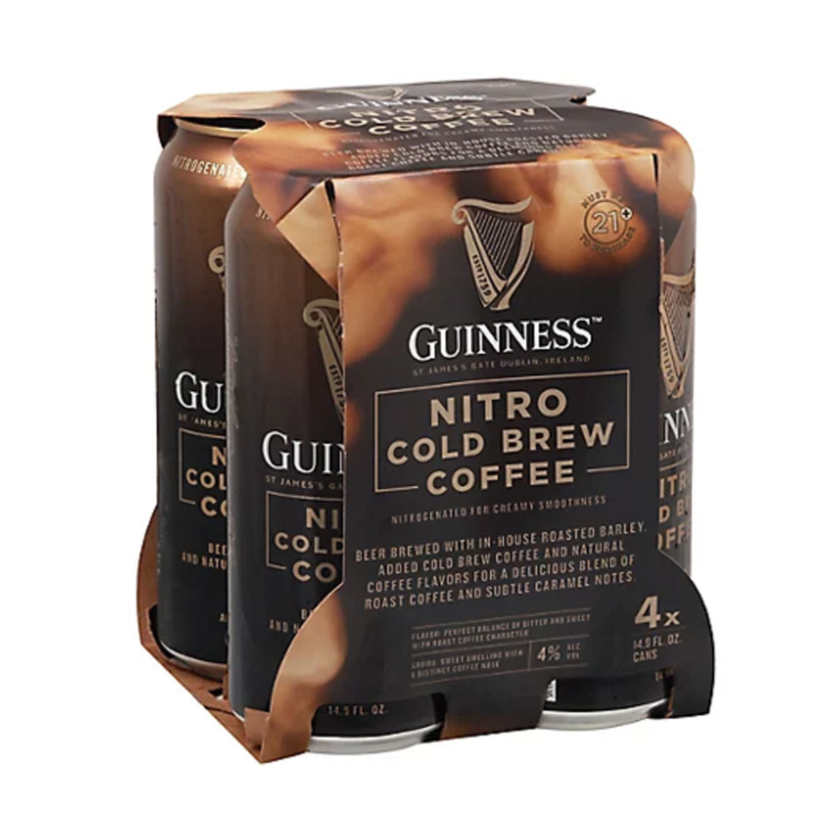 TAG Liquor Stores BC - Guinness Nitro Cold Brew Coffee 4 Pack Cans