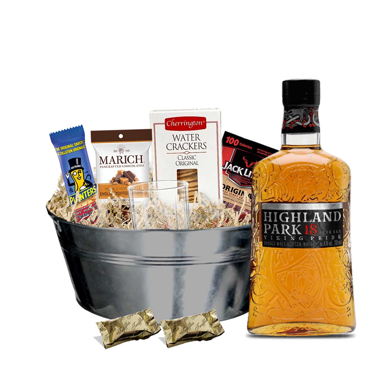 TAG Liquor Stores BC - Highland Park 18 Year Old Single Malt Scotch Whisky 750ml Gift Basket