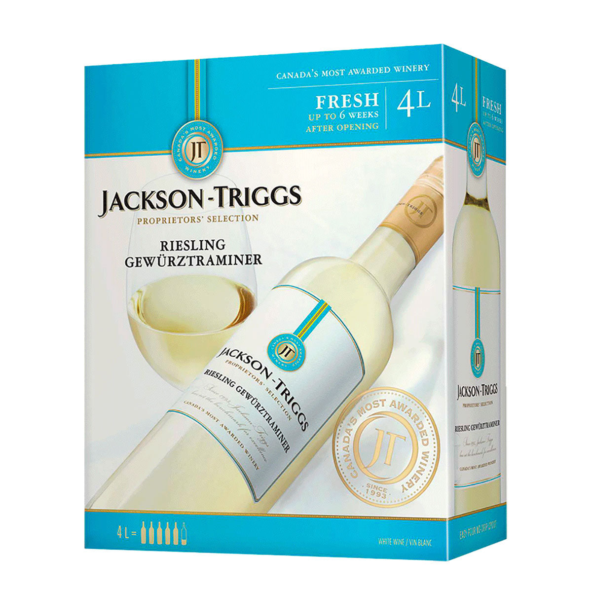 TAG Liquor Stores BC-Jackson Triggs Proprietors Selection Riesling Gewurztraminer 4L Box