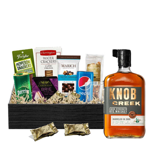 TAG Liquor Stores BC - Knob Creek Cask Strength Rye Whiskey 750ml Gift Basket