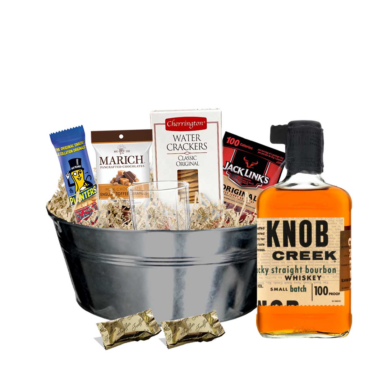 TAG Liquor Stores BC - Knob Creek Small Batch Bourbon Whiskey 750ml Gift Basket