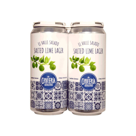 La Cerveceria Astilleros Salted Lime Lager 4 Pack Cans