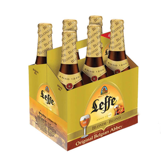 Leffe Blonde Beer 6 Pack Bottles