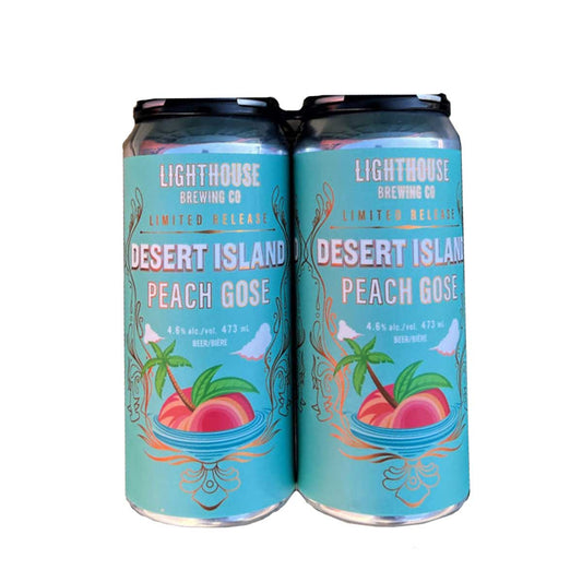 TAG Liquor Stores Delivery - Lighthouse Brewing Company Desert Island Peach Gose 4 Pack Cans