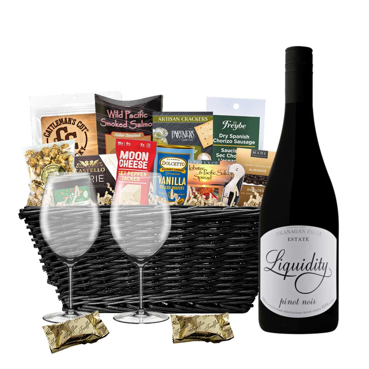TAG Liquor Stores BC - Liquidity Pinot Noir 750ml Gift Basket