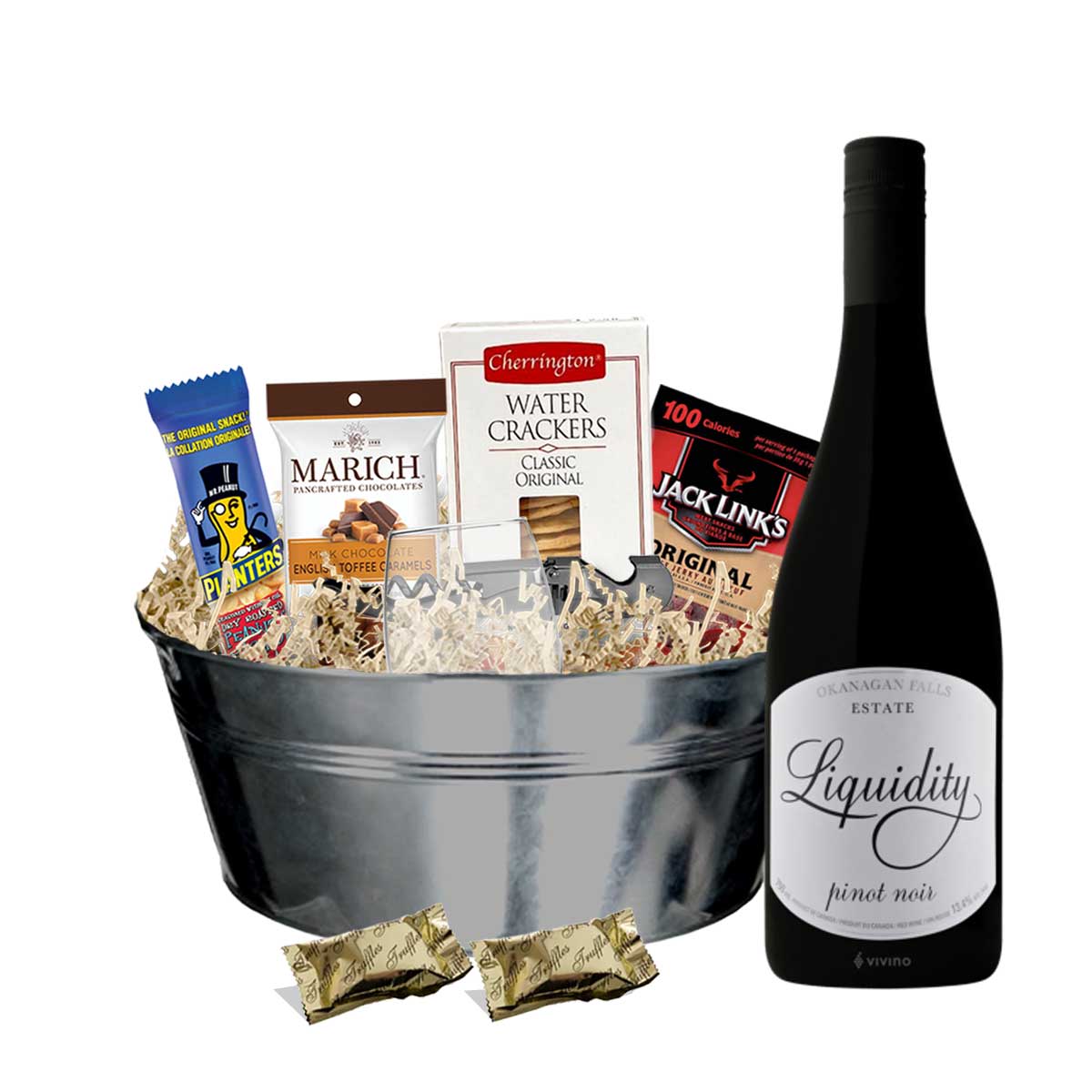 TAG Liquor Stores BC - Liquidity Pinot Noir 750ml Gift Basket