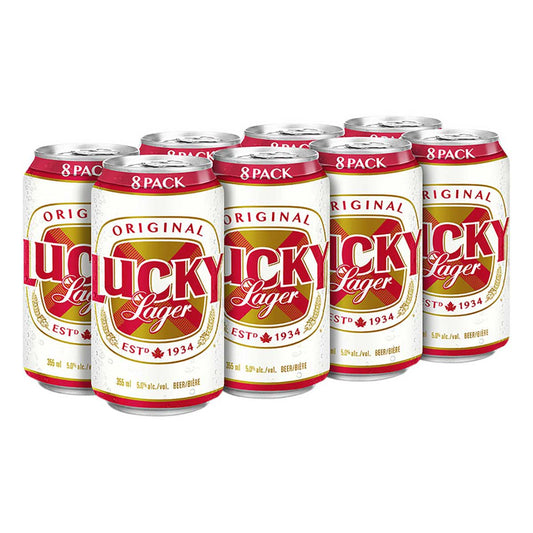 TAG Liquor Stores BC-LUCKY LAGER 8 CANS