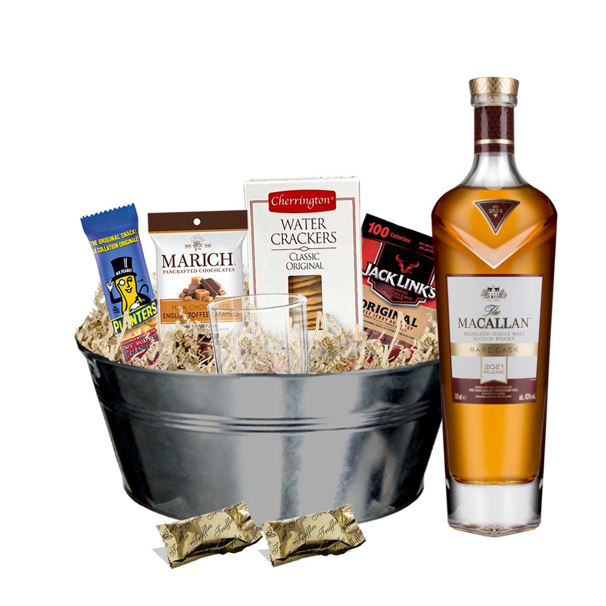 TAG Liquor Stores BC - Macallan Rare Cask Scotch Whisky 750ml Gift Basket