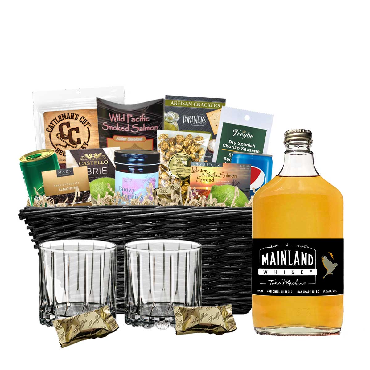 TAG Liquor Stores BC - Mainland Whisky Time machine 750ml Gift Basket